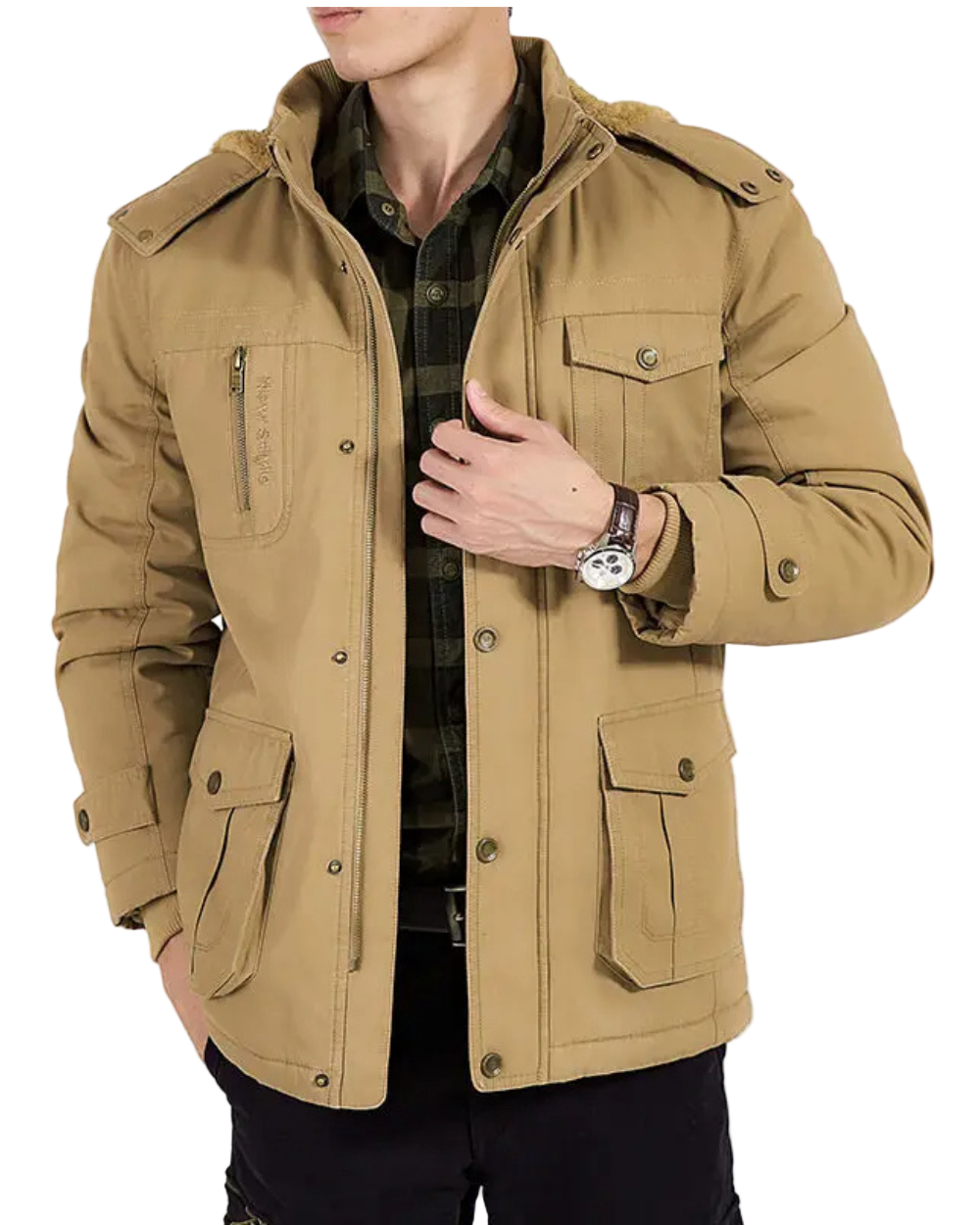 Elegant padded bomber jacket