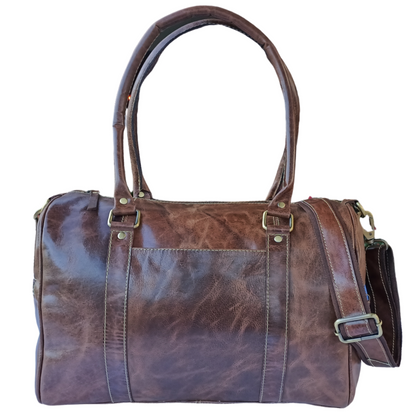 Bolso Mini Duffel en Cuero Crazy Horse