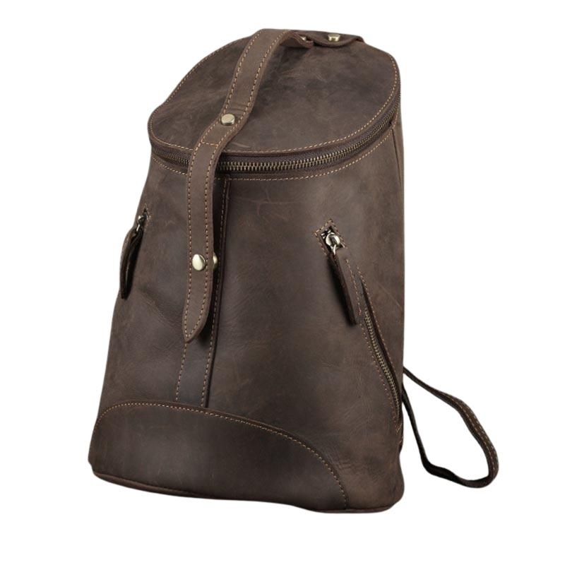 Mochila de Cuero Retro para la Universidad