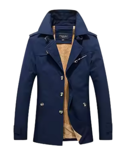Elegant Padded Trench Coat