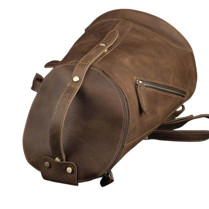 Mochila de Cuero Retro para la Universidad