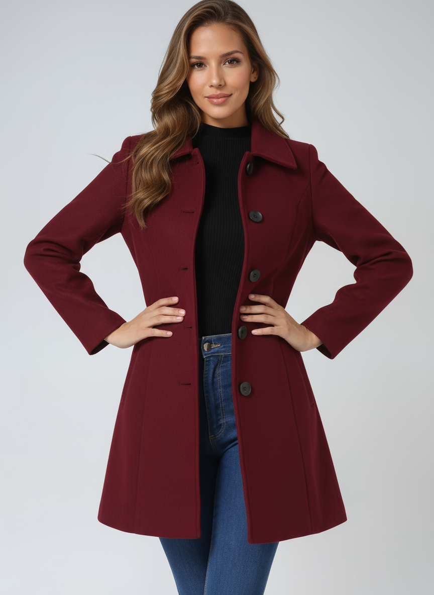 Emily | Flare Button Jacket