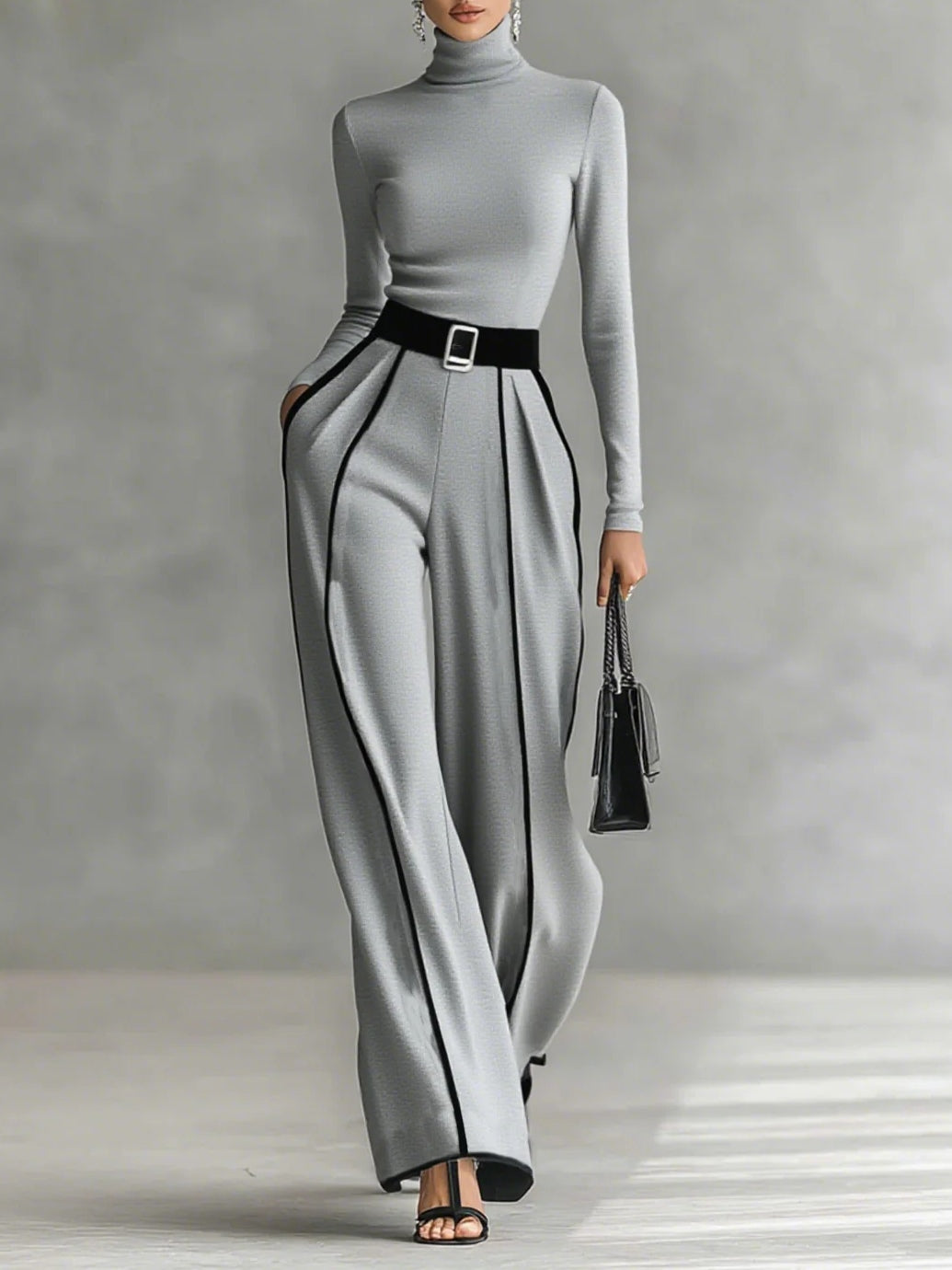 Vera™ | Elegante conjunto con detalles en contraste