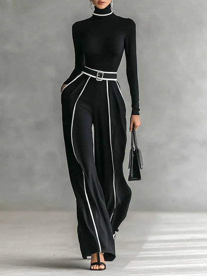 Vera™ | Elegante conjunto con detalles en contraste