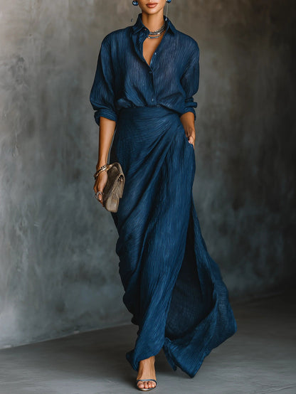 Sara™ | Elegante conjunto con falda larga