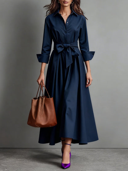 Marise™ | Elegante Maxi Vestido con Detalle de Lazo