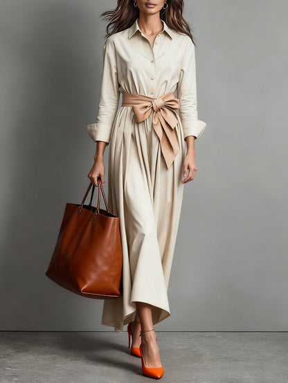Marise™ | Elegante Maxi Vestido con Detalle de Lazo