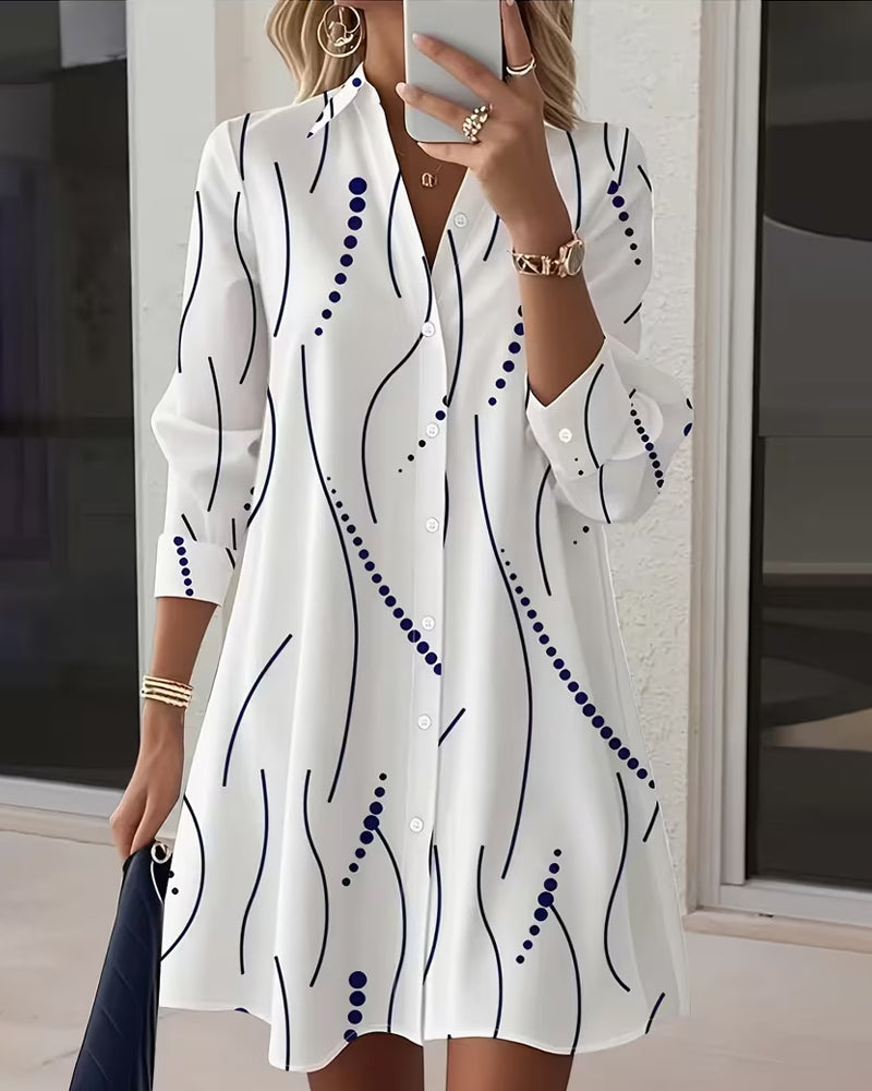 Claudine™ — Vestido camisa elegante y fluido