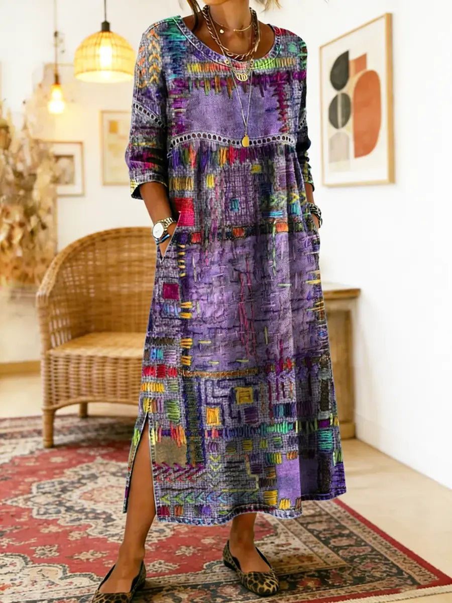 Sabine™ — VESTIDO MAXI DE ESTAMPADO BOHEMIO