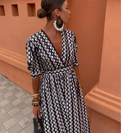 Enrika™ | Ethnic Print Summer Dress