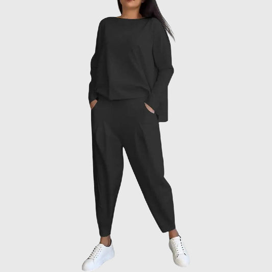 Thea | Conjunto de dos piezas con cuello redondo