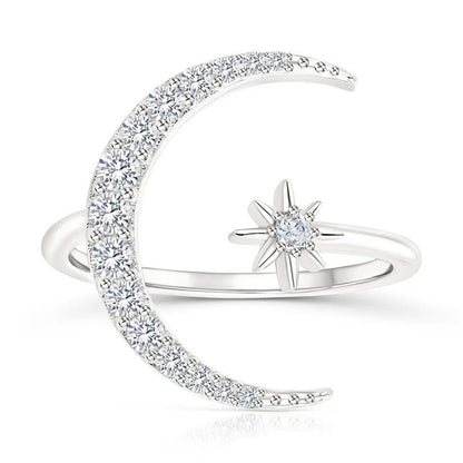 Anillo Luna y Estrella de Plata