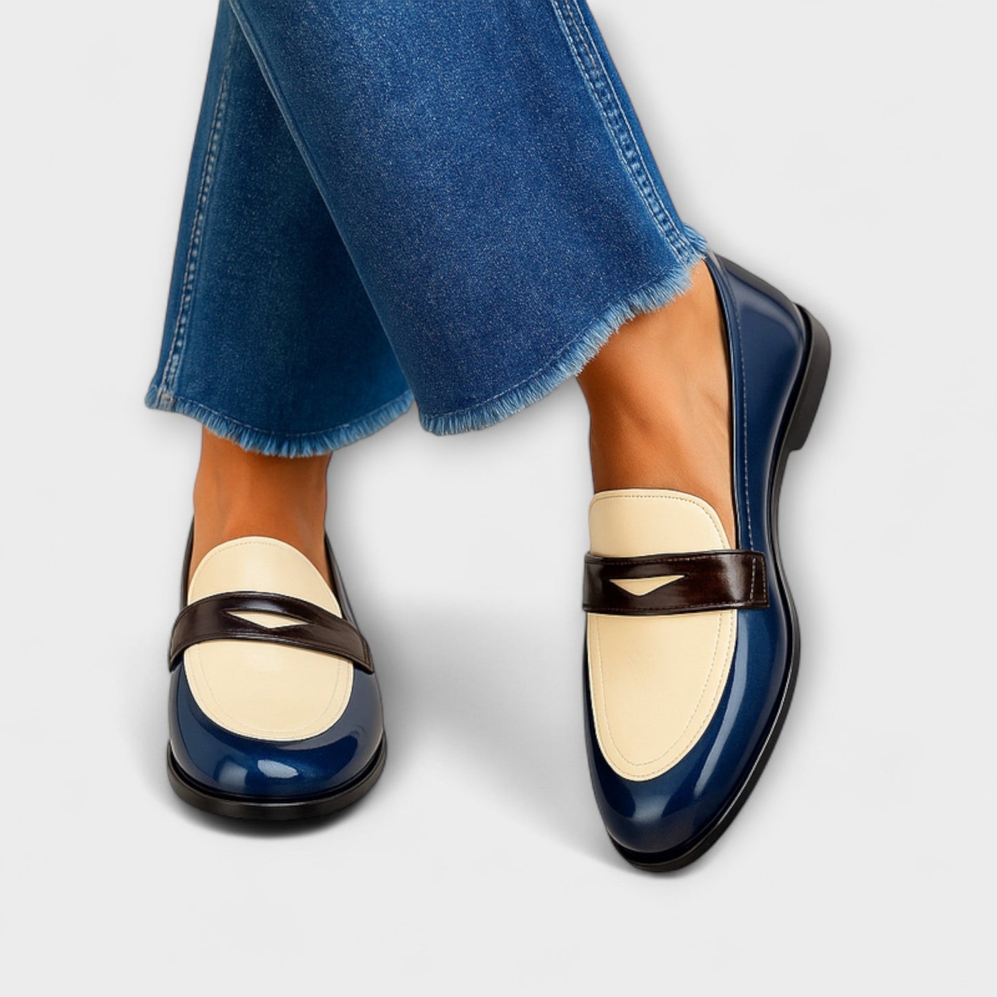 Claudia™ | Mocasines Contrastados