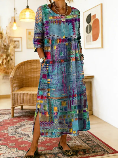 Sabine™ — VESTIDO MAXI DE ESTAMPADO BOHEMIO