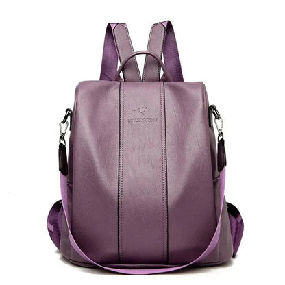 Mochila de PU de cuero premium y segura