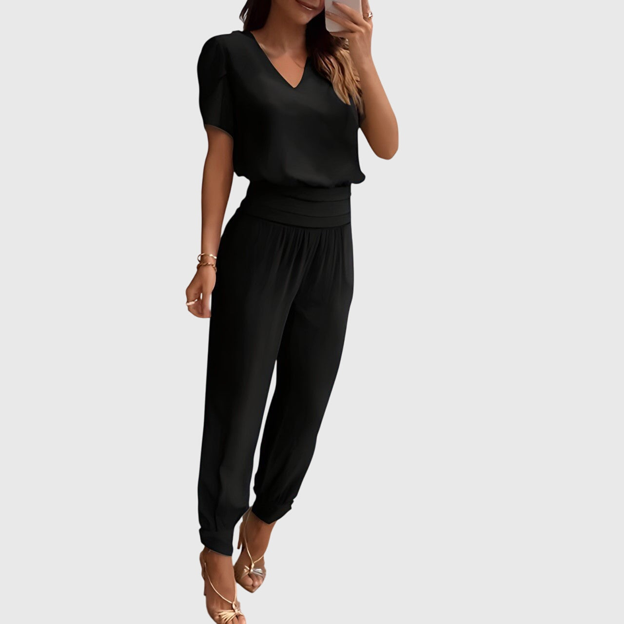Jennifer™ | Conjunto de blusa y pantalón a la moda