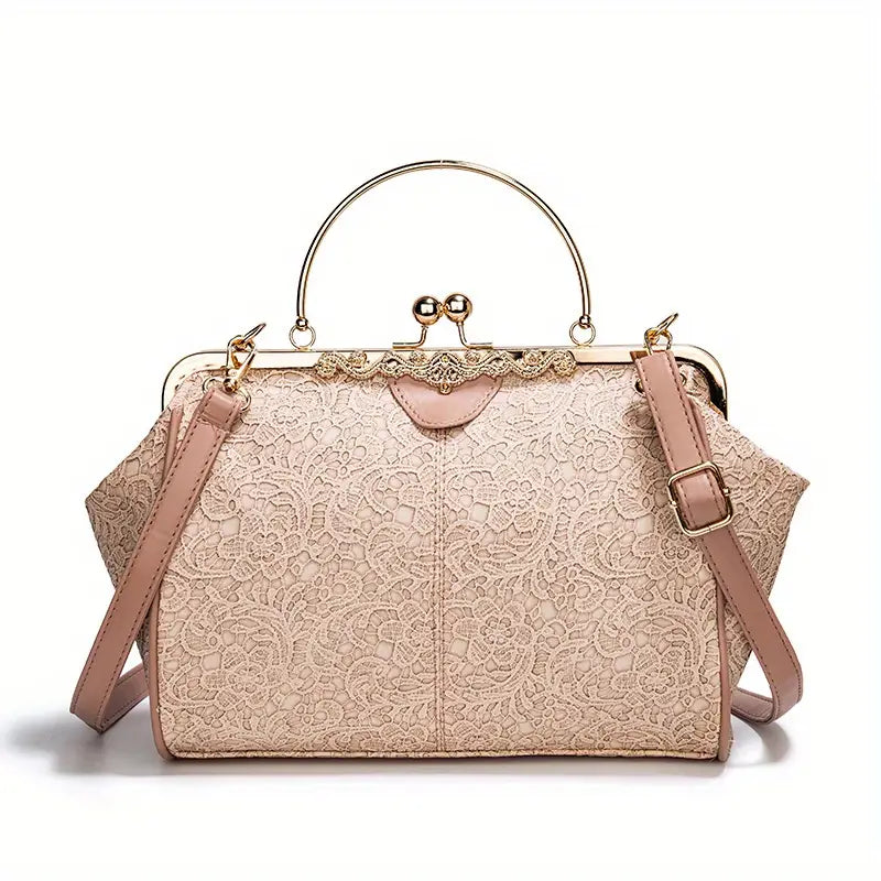 Bolso de hombro geométrico de estilo retro de Liv