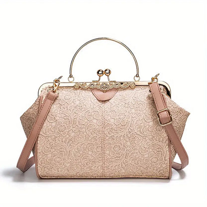Bolso de hombro geométrico de estilo retro de Liv