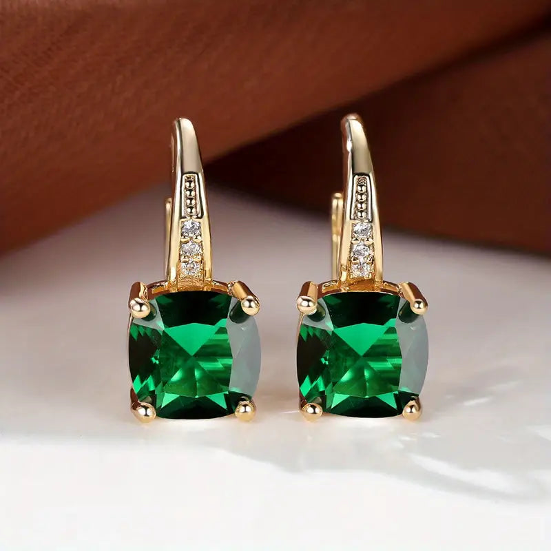 Pendientes de aro Mystic Stone | Oro