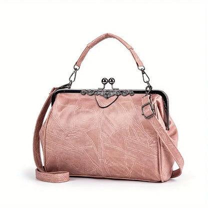 Bolso de hombro geométrico de estilo retro de Liv