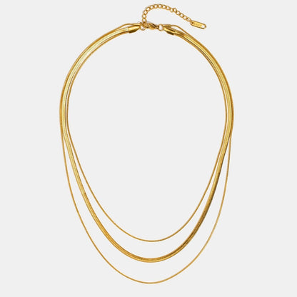 Collar de Cadena Multicapa Dorado
