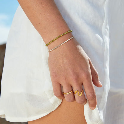 Anillo Onda Dorata