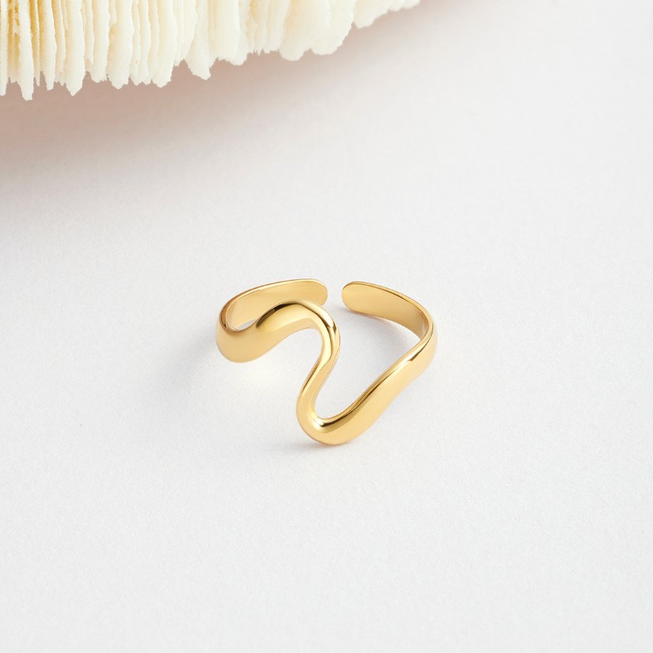 Anillo Onda Dorata