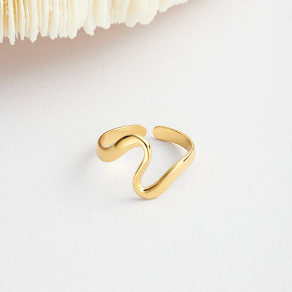 Anillo Onda Dorata