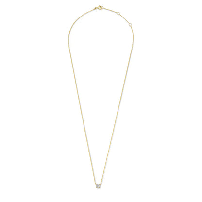 Collar con piedra moissanite Cléa | Oro