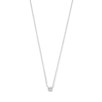 Collar con piedra moissanite Cléa | Oro