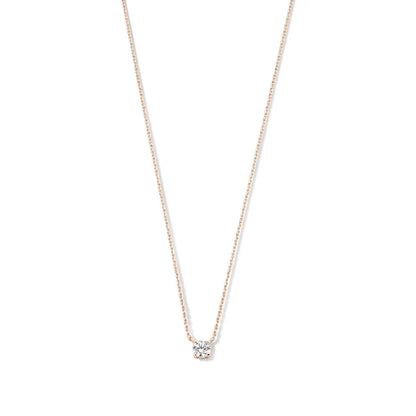 Collar con piedra moissanite Cléa | Oro