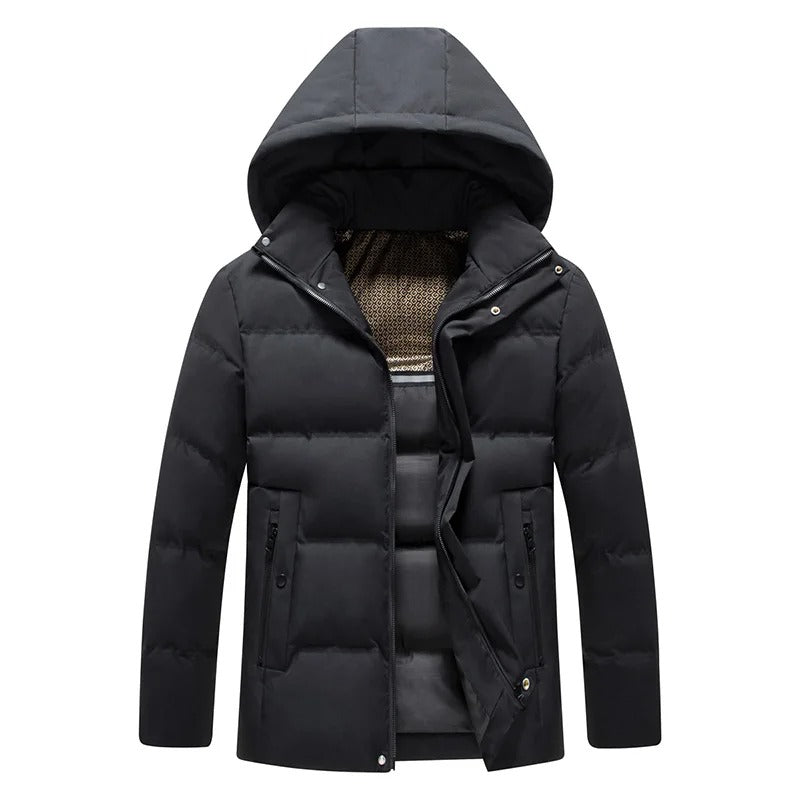 Elegant hooded fleece jacket