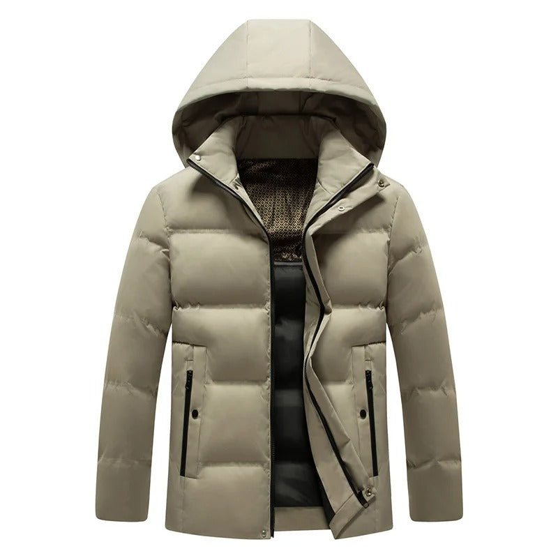 Elegant hooded fleece jacket