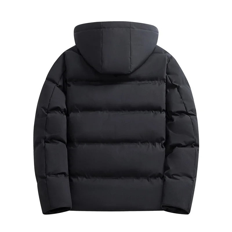 Elegant hooded fleece jacket