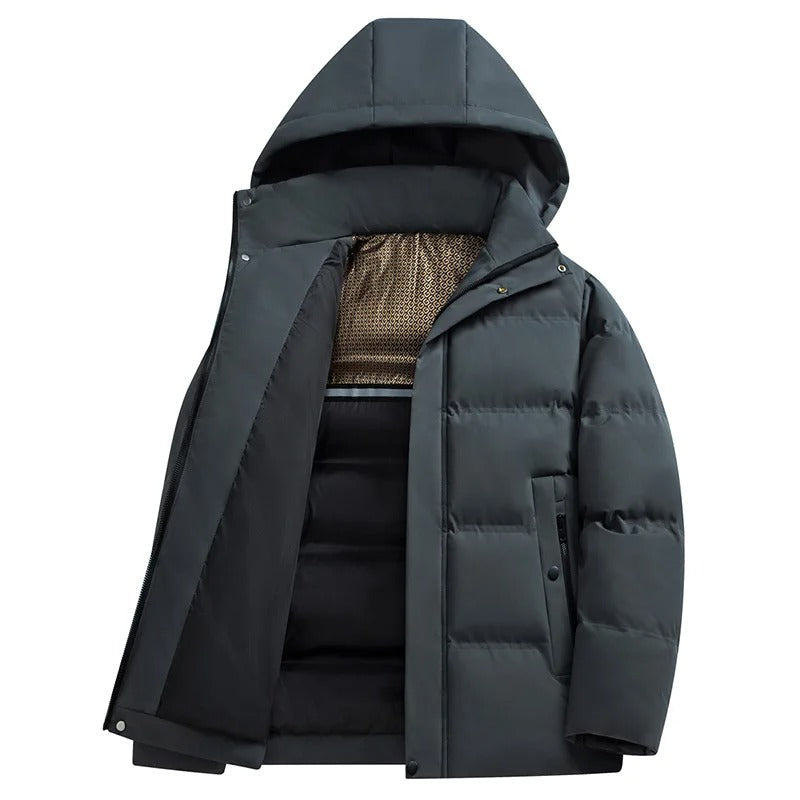 Elegante chaqueta de invierno impermeable