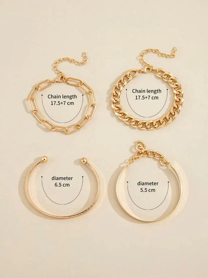 Conjunto de pulseras Elan Mercer | Oro