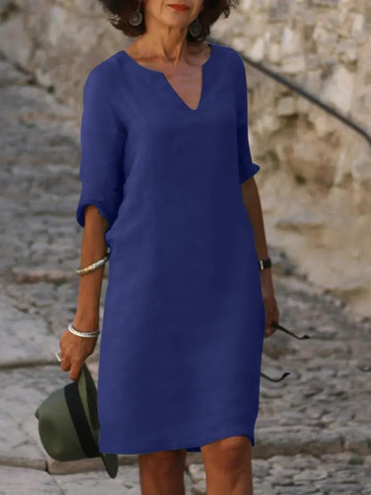 Saoirse™ - Vestido con escote en pico que oculta el vientre