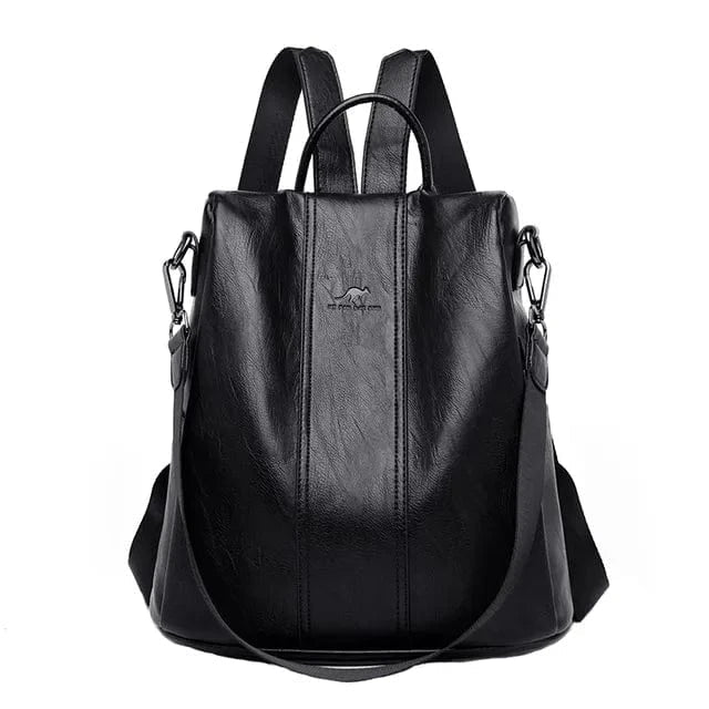 Mochila de PU de cuero premium y segura