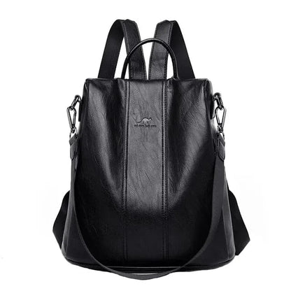 Mochila de PU de cuero premium y segura