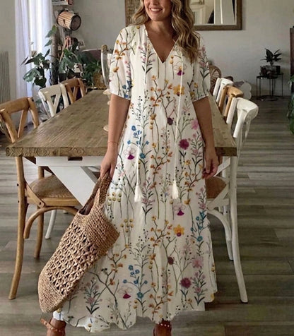 Rosalind | Vestido Boho de Cobertura para el Abdomen