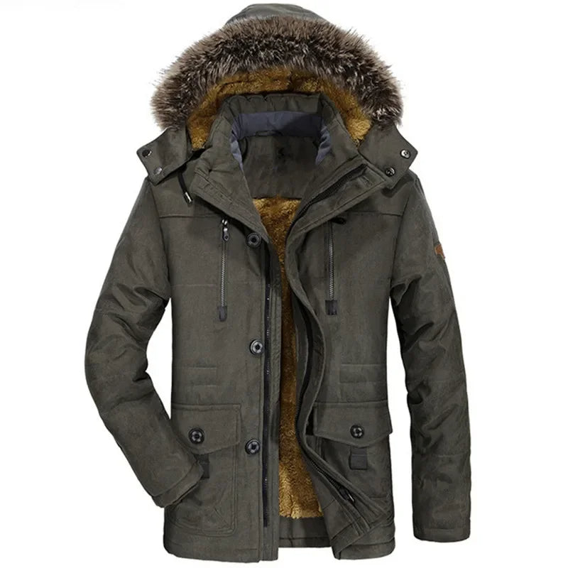 Chaqueta de invierno con capucha de algodón